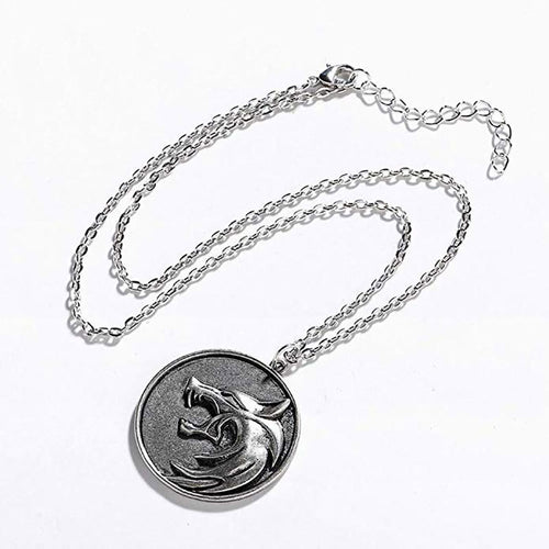 Wolf Emblem Pendant Necklace Bowlift