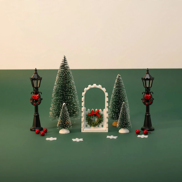 Miniature Christmas Decoration Set for Micro Landscapes