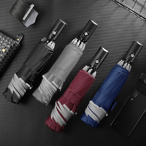 Women's automatic umbrella with secure opening mechanism Bowlift