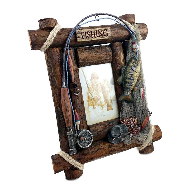 Fishing-Themed Decorative Photo Frame