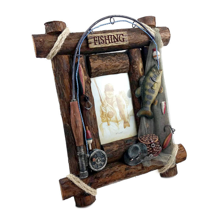 Fishing-Themed Decorative Photo Frame