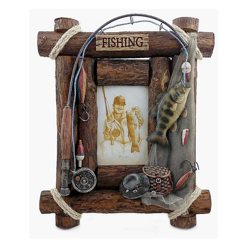 Fishing-Themed Decorative Photo Frame