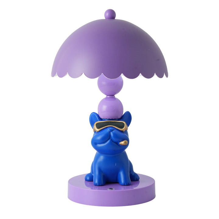 Cool French Bulldog Table Lamp Purple