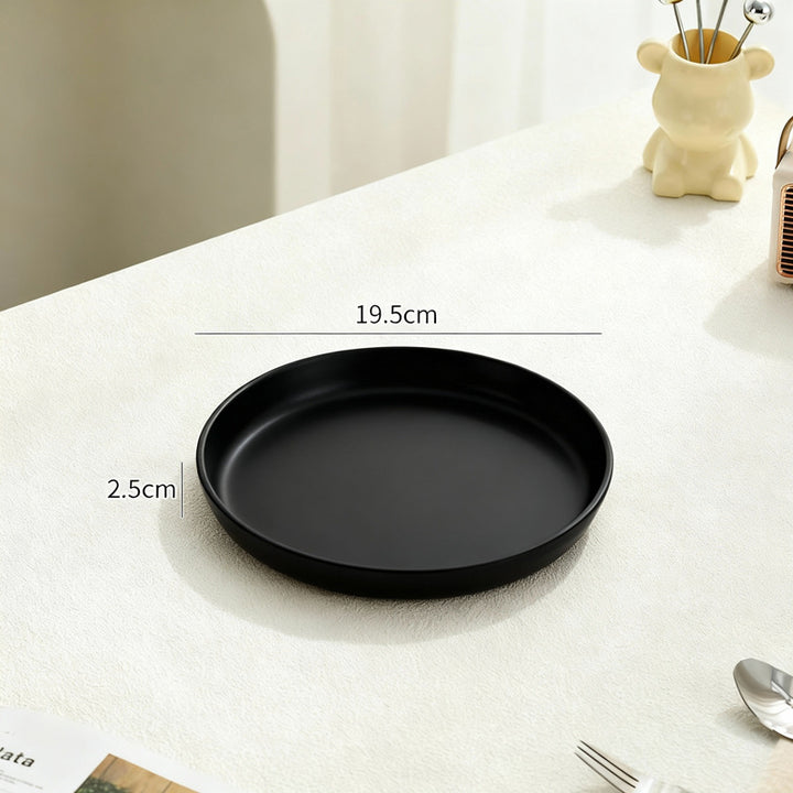 Beef Plastic Tray, Cream and Black