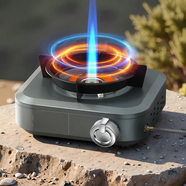 Portable gas stove with infrared burner