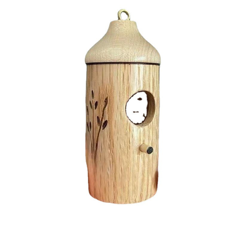 Decorative wooden birdhouse for the garden