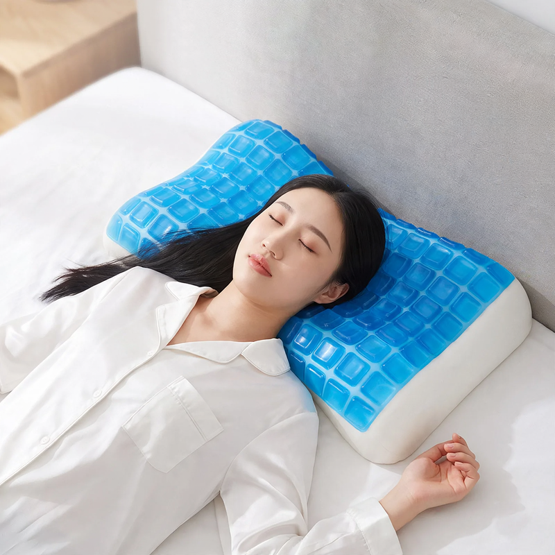 Gel cushions with memory foam, wave shape