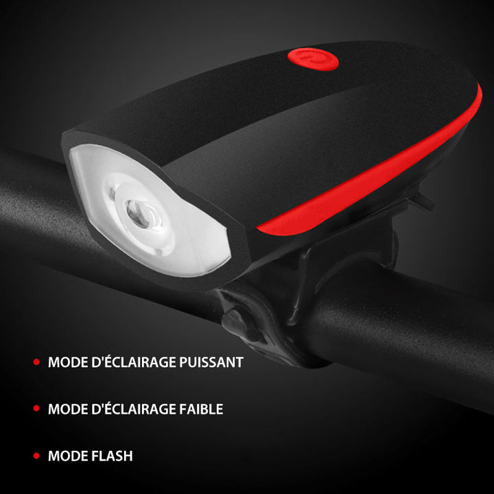 USB-rechargeable mountain bike headlight | Bowlift
