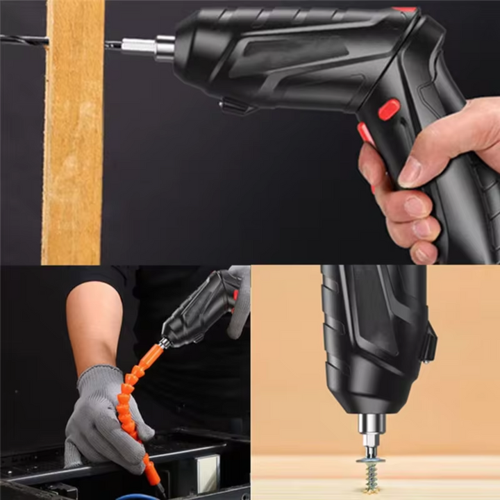 Electric Cordless Screwdriver - Lightweight Tool, Heavy-Duty Power Bowlift
