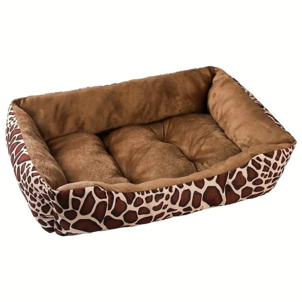 WildComfort • Plush Leopard Print Bed