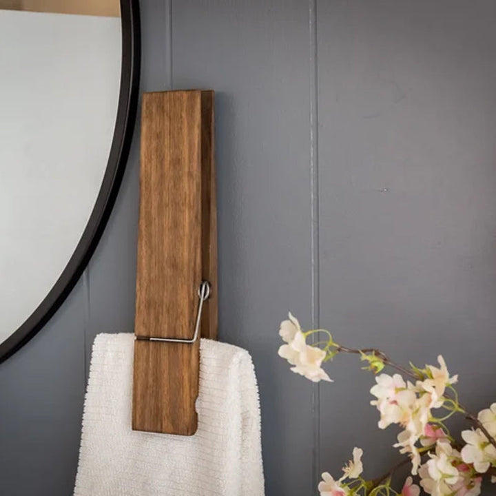 BowLift | Clothespin Bathroom Towel Holder