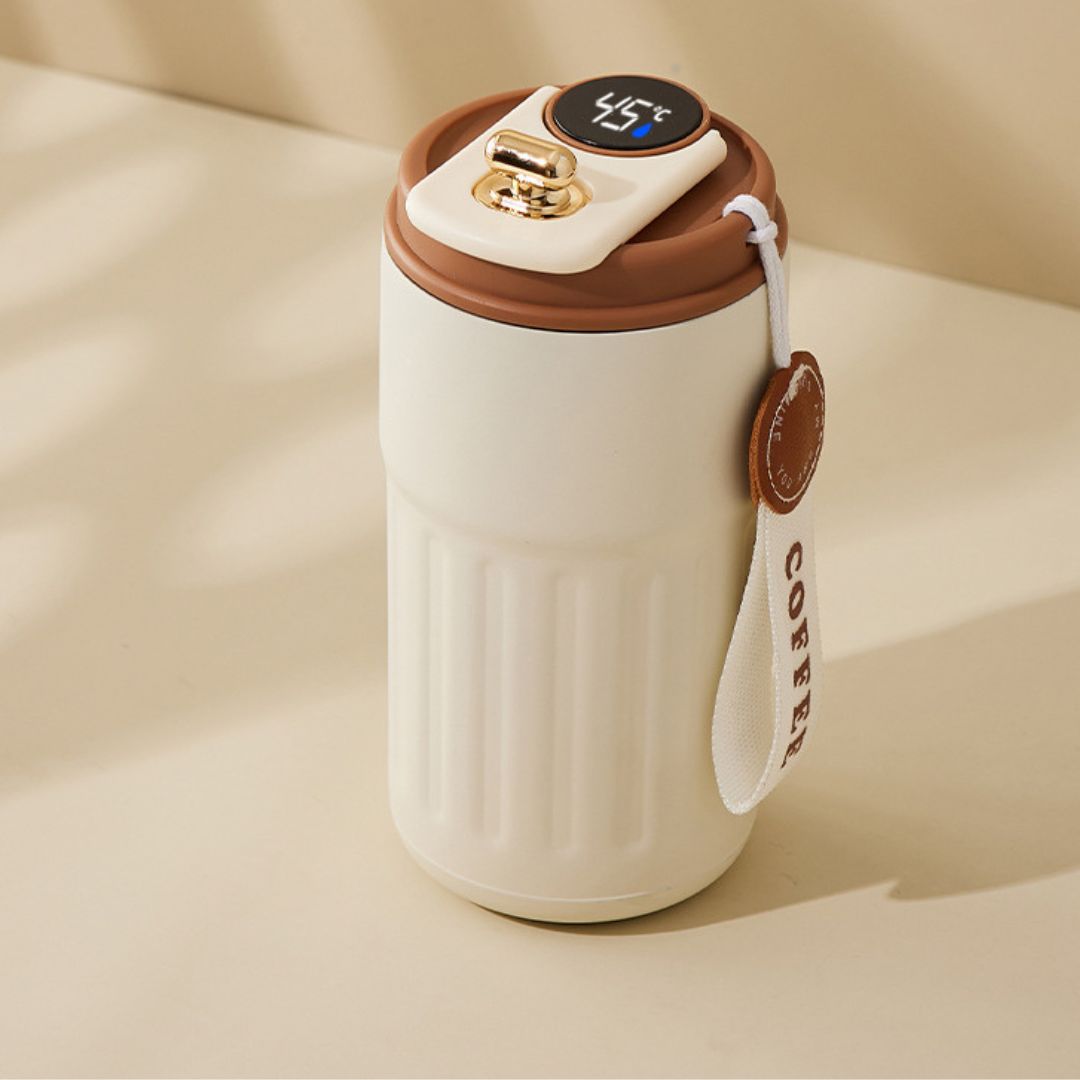 BowLift | Stainless Steel Coffee Mug with LED Temperature Display 450 ML