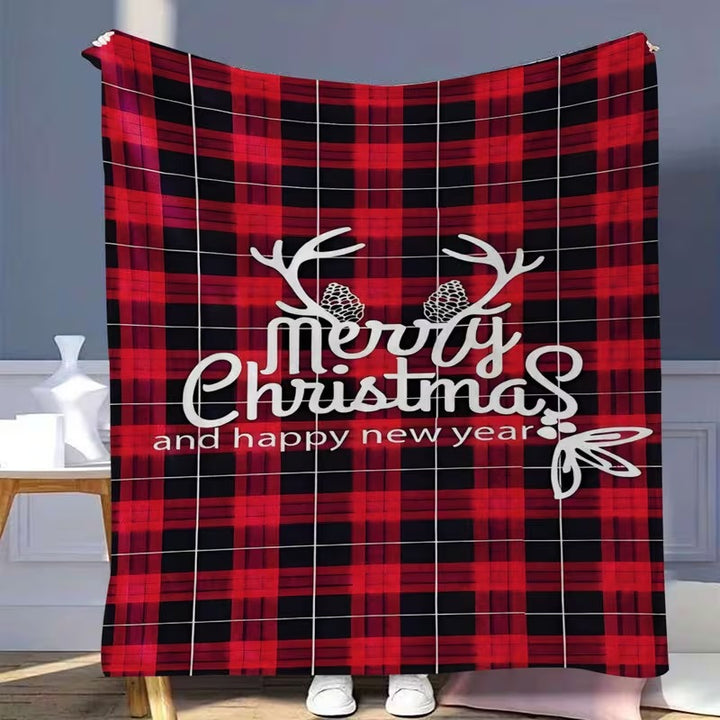 Fleece wool blanket with digital print, 230 g
