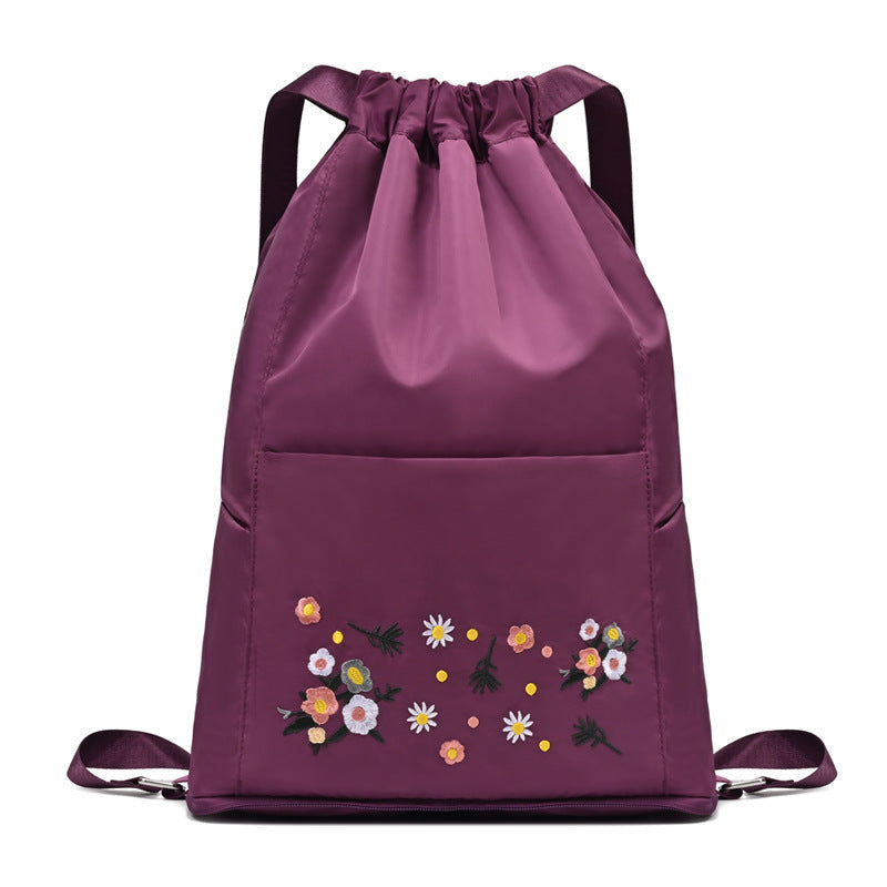 BowLift | Simple embroidered drawstring yoga bag