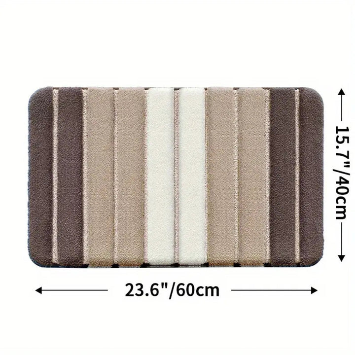 BowLift | Lumiere Striped Absorbent Bath Mat