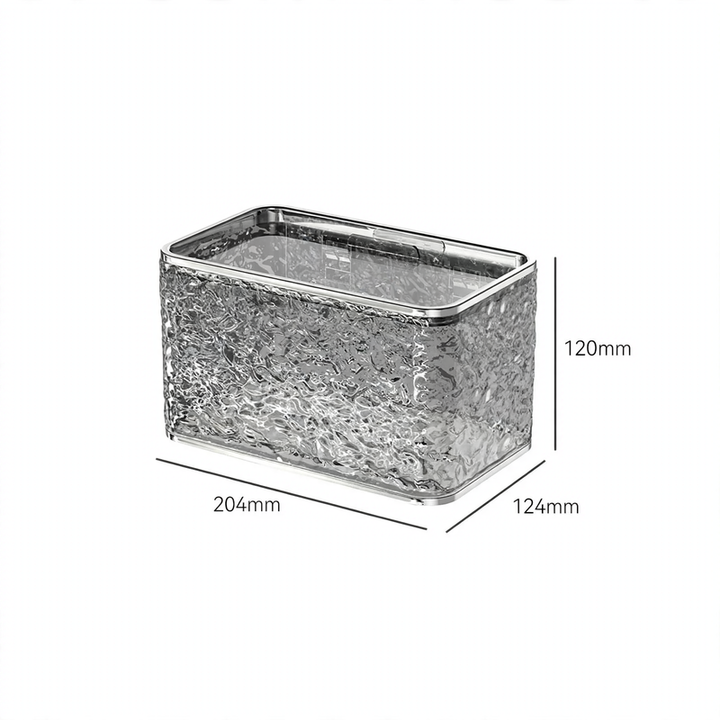 Wall-mounted tissue box, plastic