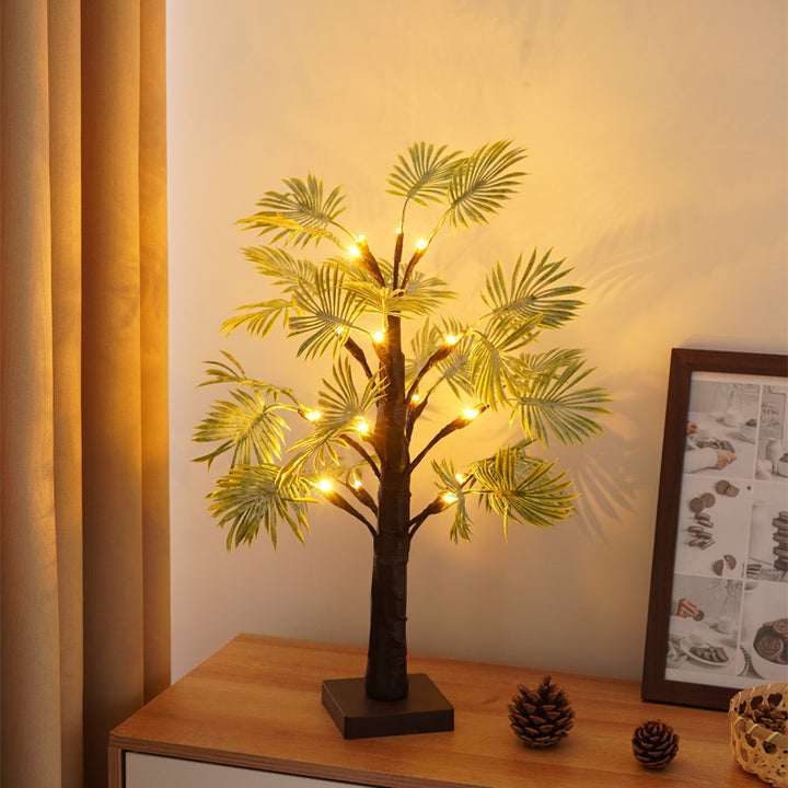 LED tree light with leaf design, 55 cm