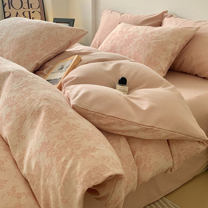 4-piece bedding set made of brushed cotton