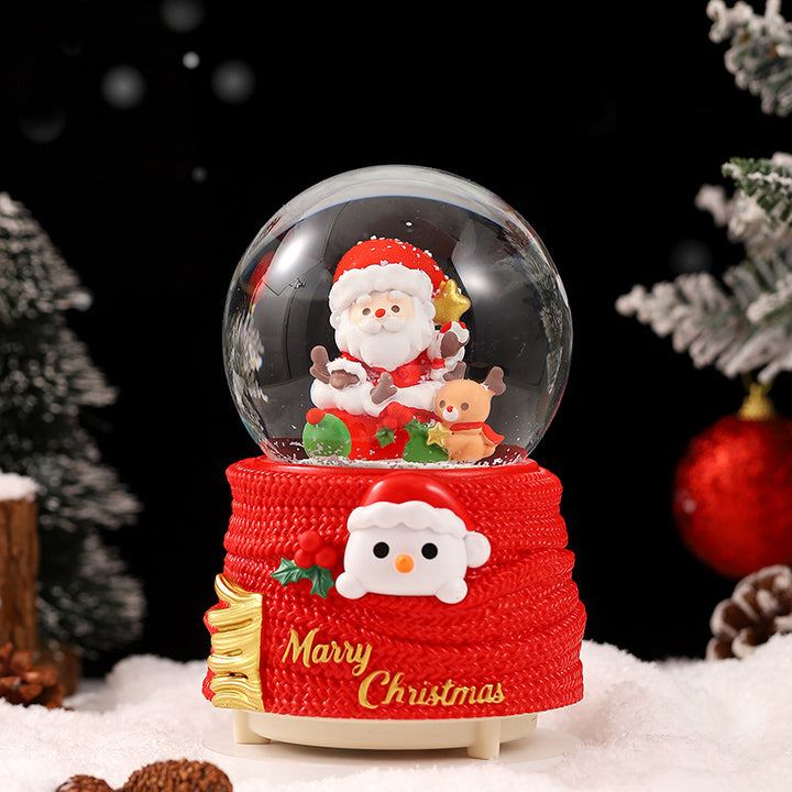 Christmas Snow Globe Music Box with Light
