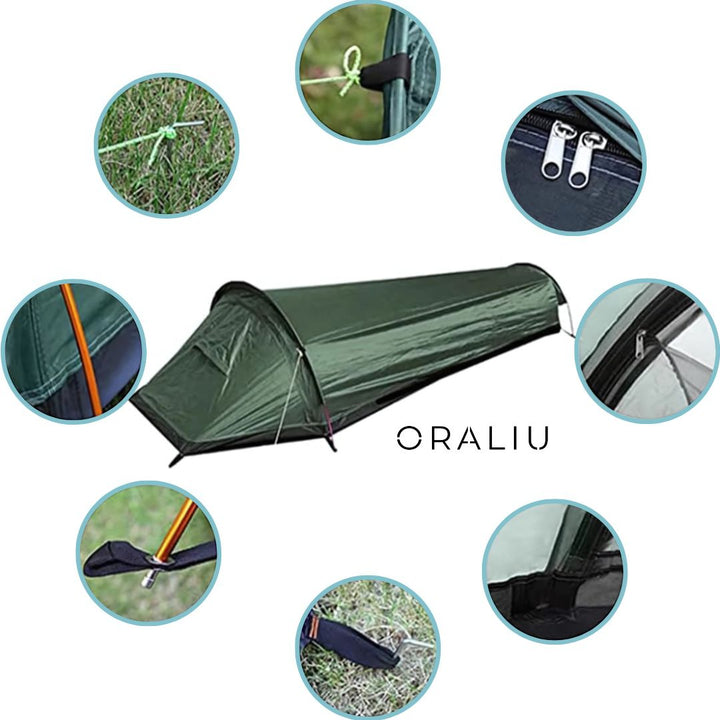 BowLift | 1-Person Lightweight Waterproof Camping Tent – Compact & Easy Setup