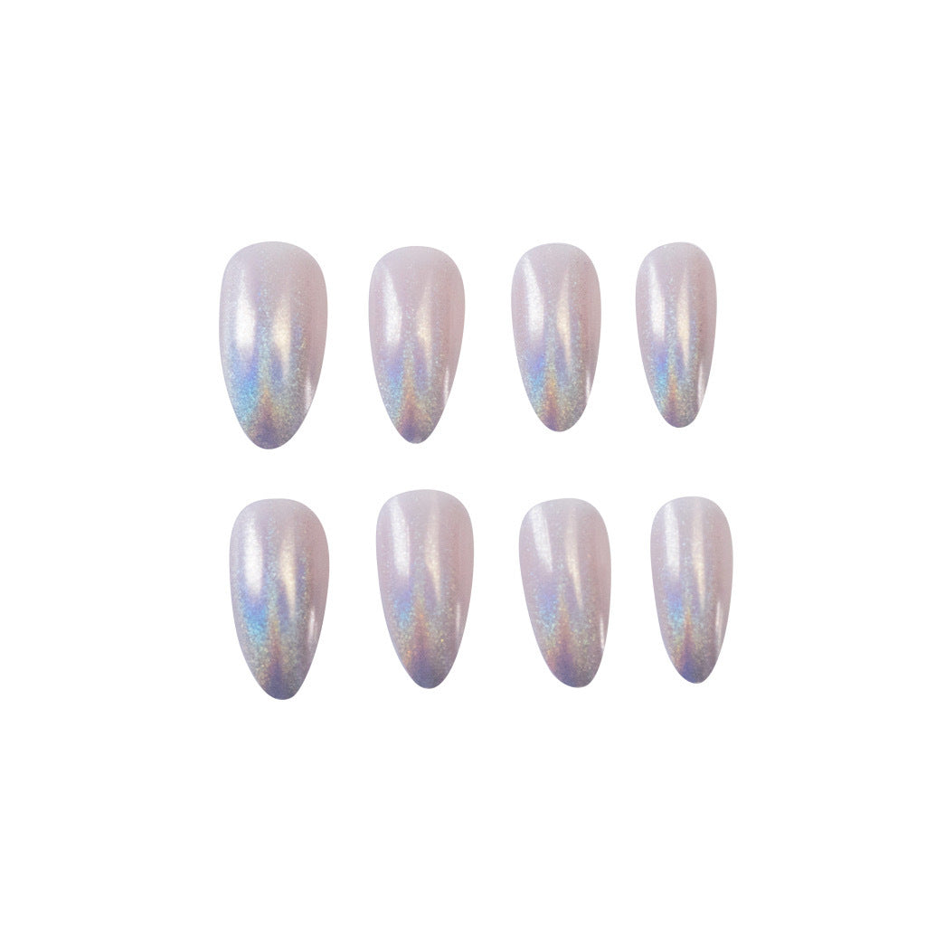 Glitter nail art with holographic effects Bowlift
