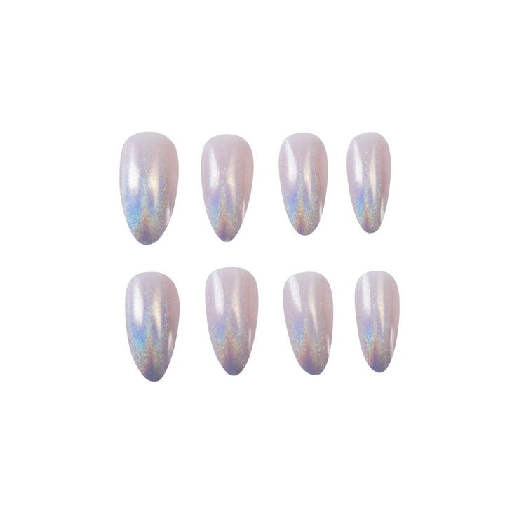 Glitter nail art with holographic effects Bowlift