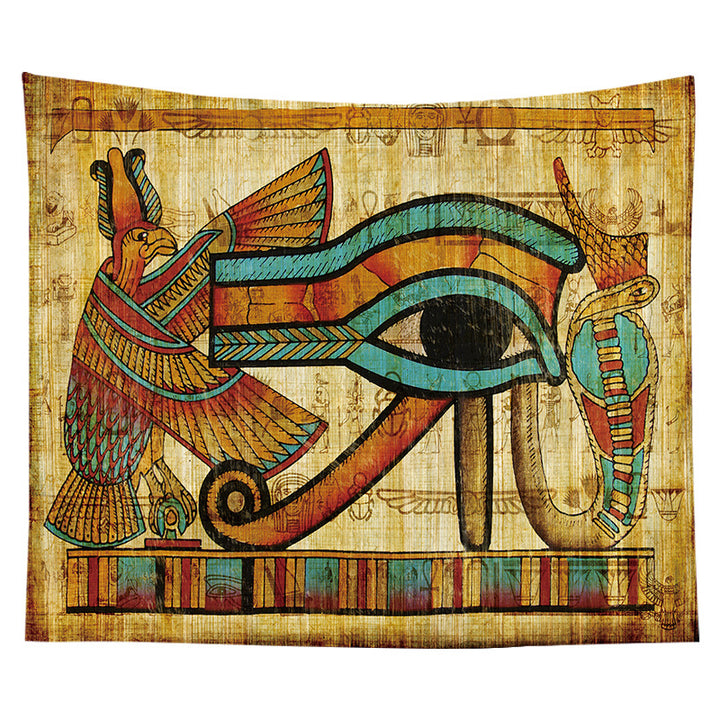 Ancient Egyptian Papyrus-Style Decorative Wall Tapestry