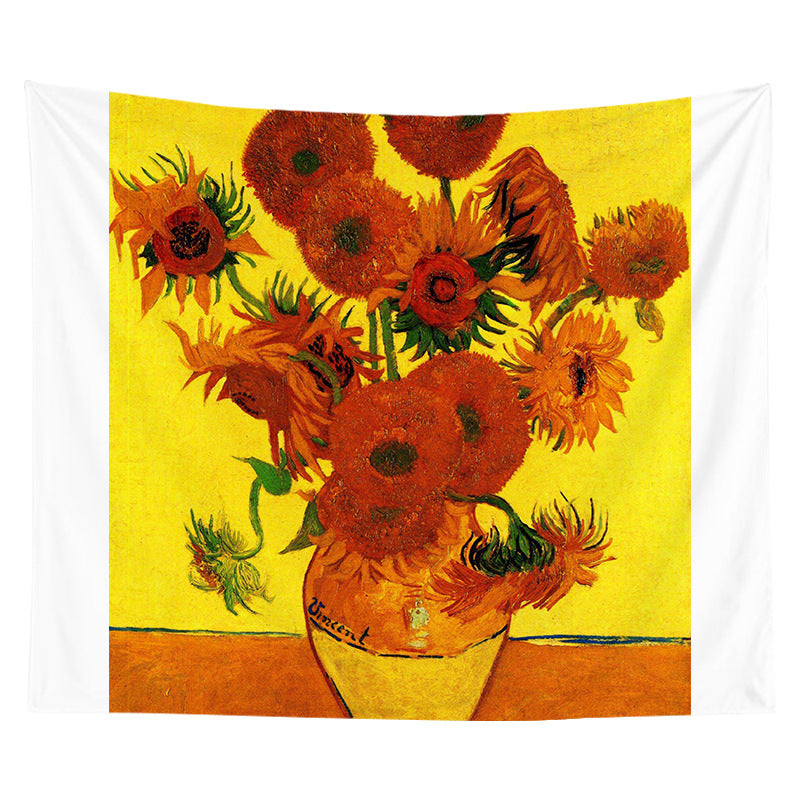 Large Decorative Starry Night Inspired Cotton Wall Tapestry