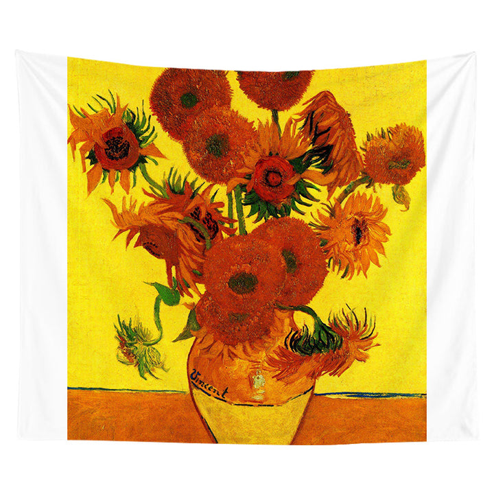 Large Decorative Starry Night Inspired Cotton Wall Tapestry
