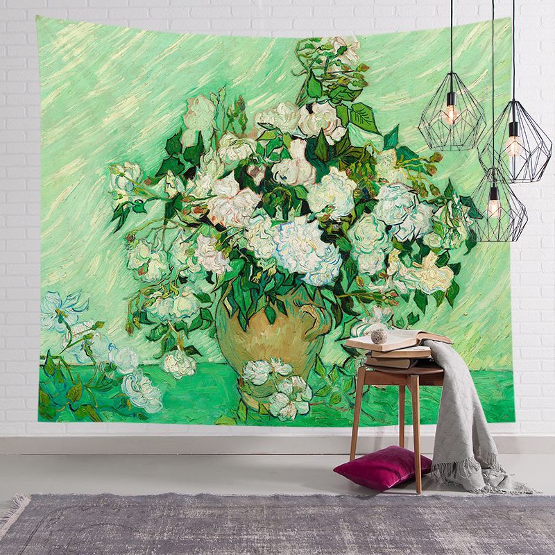 Large Decorative Starry Night Inspired Cotton Wall Tapestry