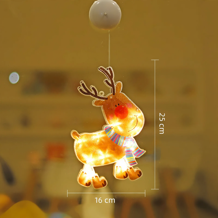 LED Christmas Suction Light for Window Decoration