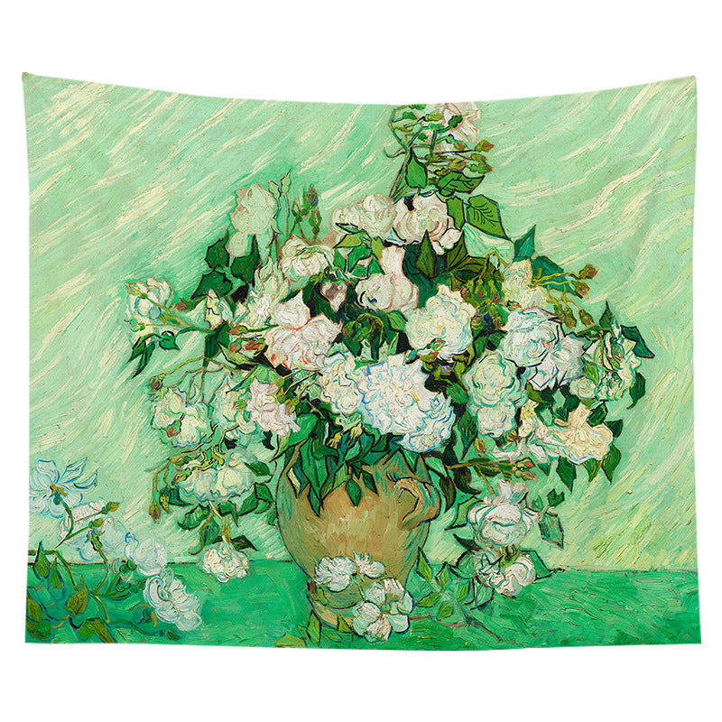 Large Decorative Starry Night Inspired Cotton Wall Tapestry