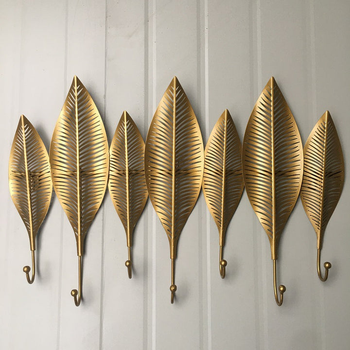 Decorative Leaf Wall Hook Rack Bowlift