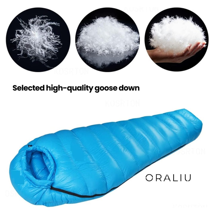 BowLift | Winter Sleeping Bag – Down Insulated, 400T Ripstop Nylon, -20°C Rated