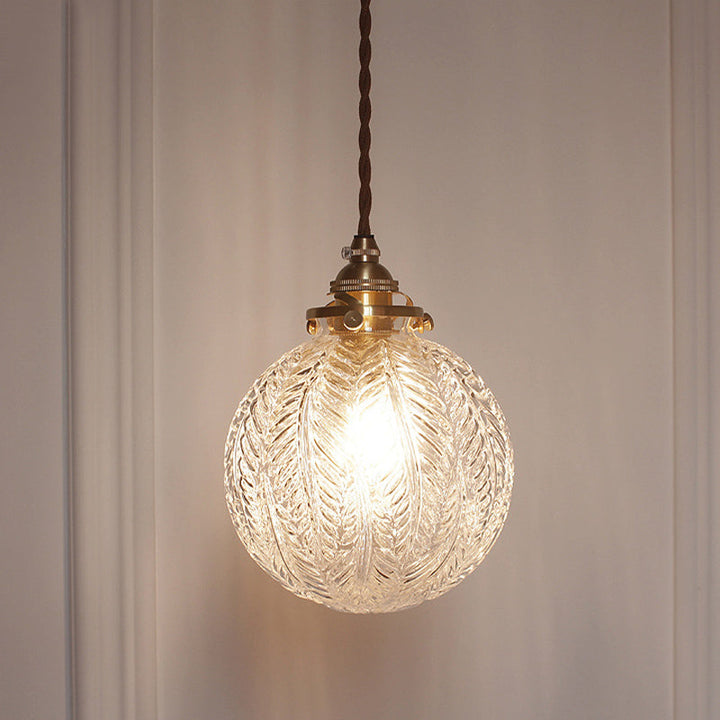 BowLift | Pendant Light with Vintage Glass Globe Shade