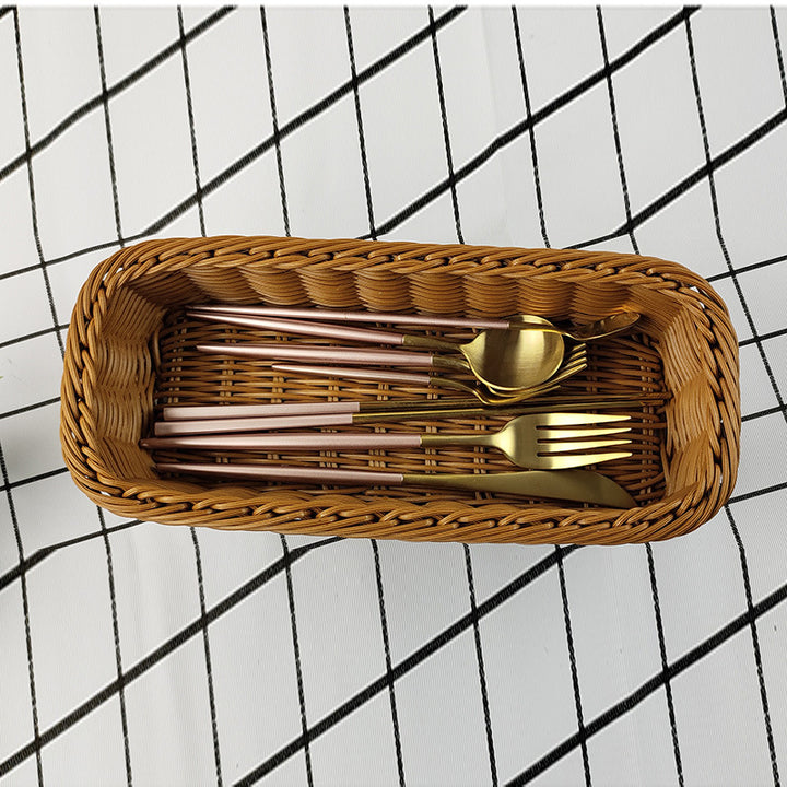 Decorative Woven Storage Basket Bowlift