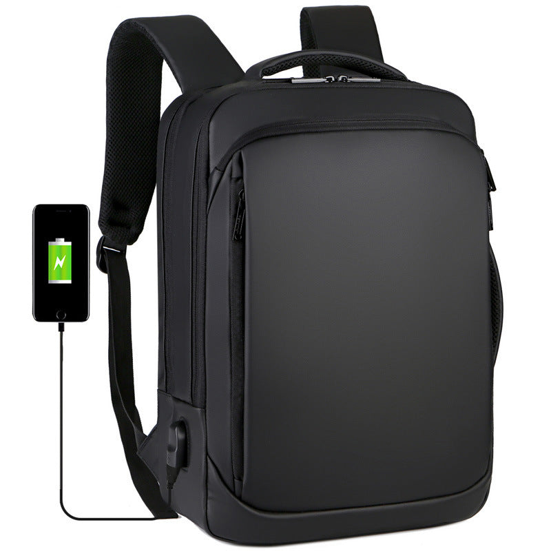 Laptop backpack with slim, waterproof design and multiple interior compartments Bowlift