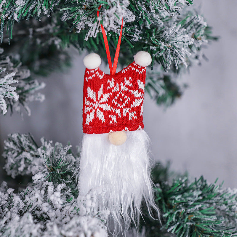 Fabric Christmas Ornaments Gnome Set