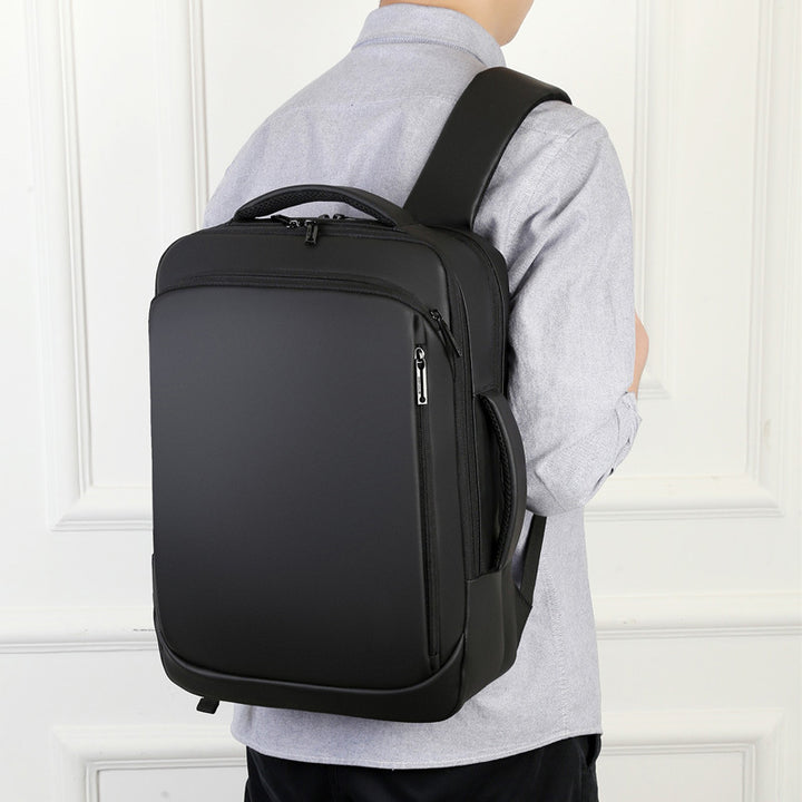 Laptop backpack with slim, waterproof design and multiple interior compartments Bowlift