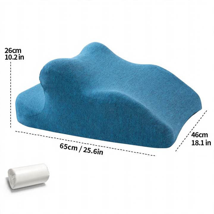 Multifunctional lounge support pillow made of memory foam