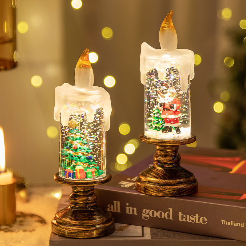 LED Christmas candle with light effect, table decoration