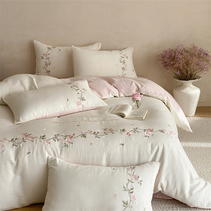 Bedding set made of double-layer cotton gauze, child-friendly