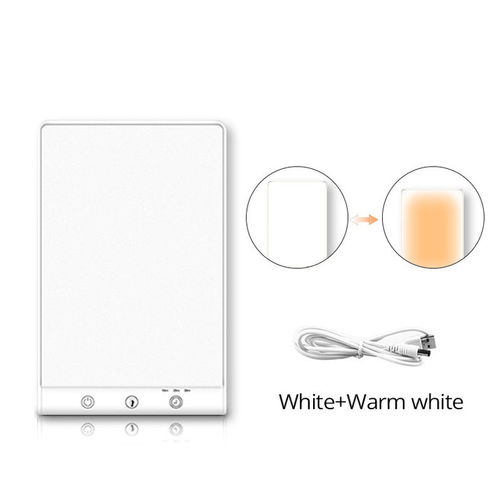 Light therapy lamp with natural light spectrum