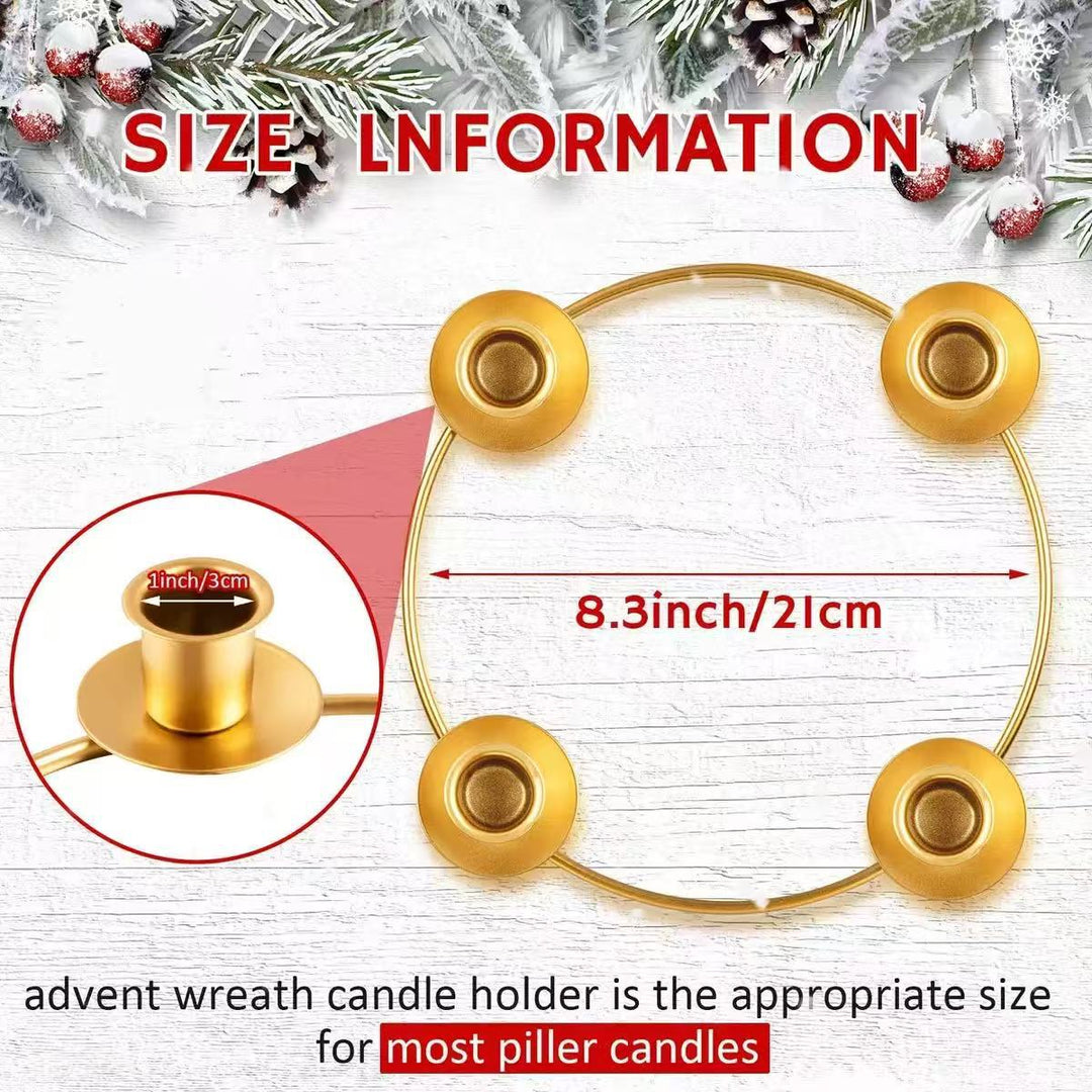 Decorative metal candle holder in European style