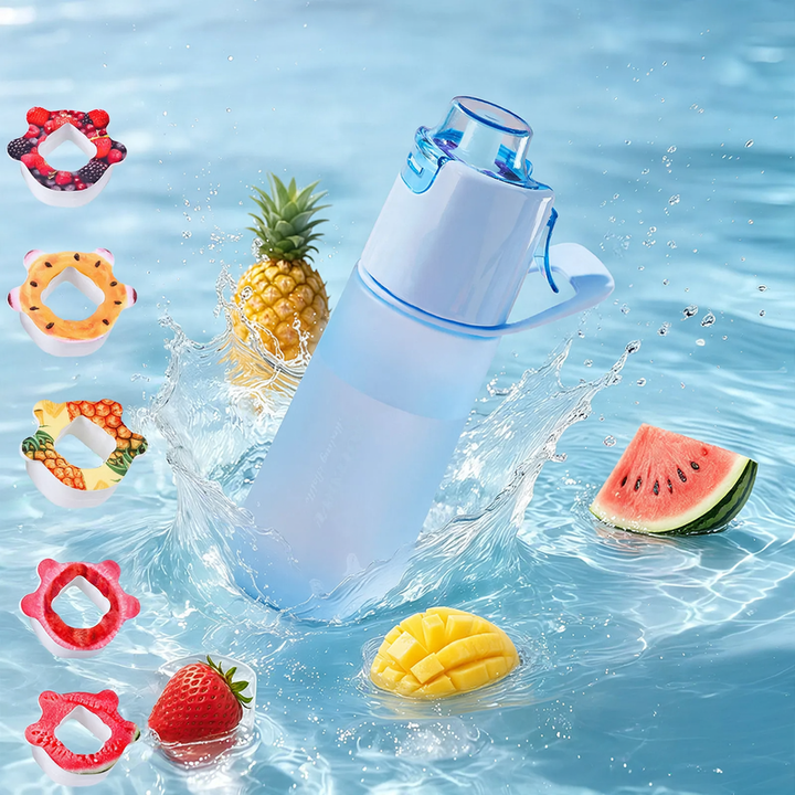 Drinking cup with aroma ring and spray function, 750 ml