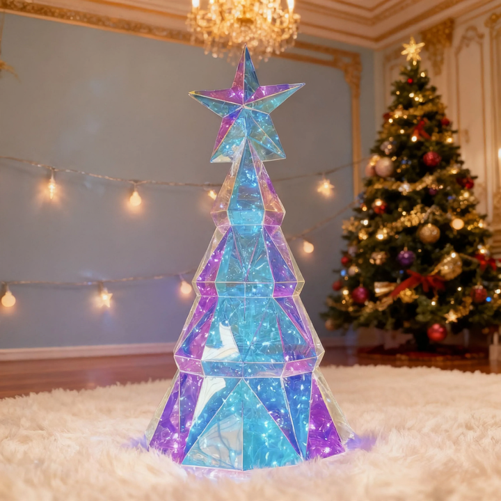 Illuminated Christmas tree with color change, 38 cm