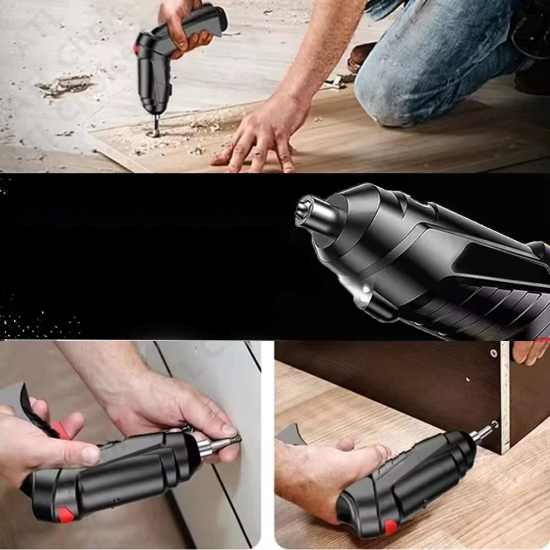 Electric Cordless Screwdriver - Lightweight Tool, Heavy-Duty Power Bowlift