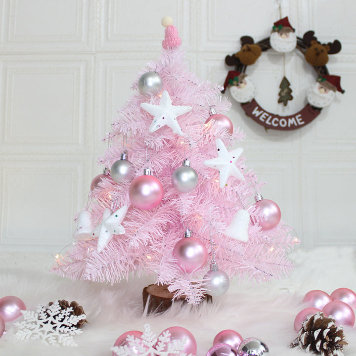 Mini Christmas tree with decoration, 45/60 cm, PVC