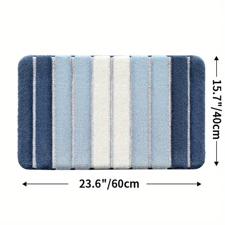 BowLift | Lumiere Striped Absorbent Bath Mat
