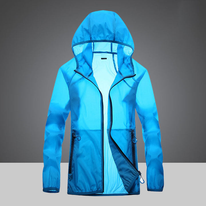 Ultralight UV Protection Clothing with High Collar and Side Pockets